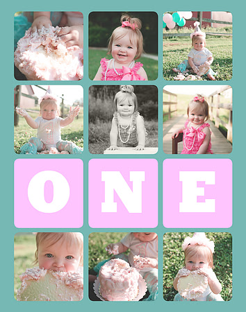 Cake Smash Collage