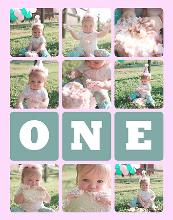 Cake Smash Collage